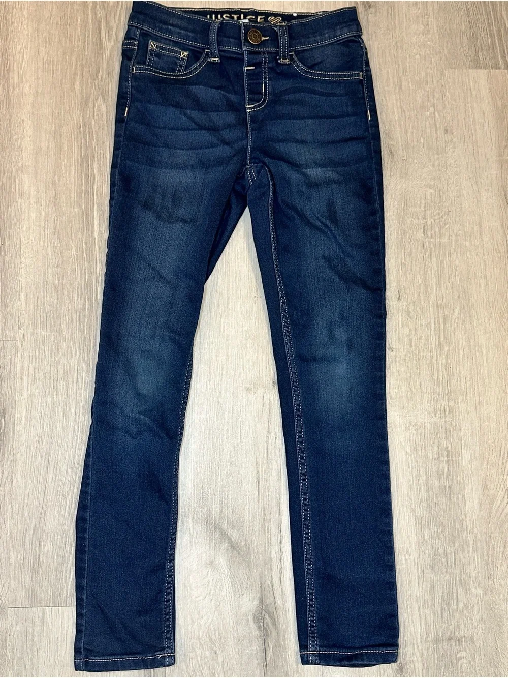NWOT Justice Girls Skinny Jeans in Dark Navy